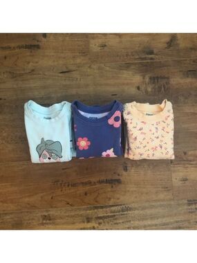 Pekkle  Kid's Girl Pyjama Set 2 Piece Multi-Colour - XXSmall (2/3) - 3-Pack